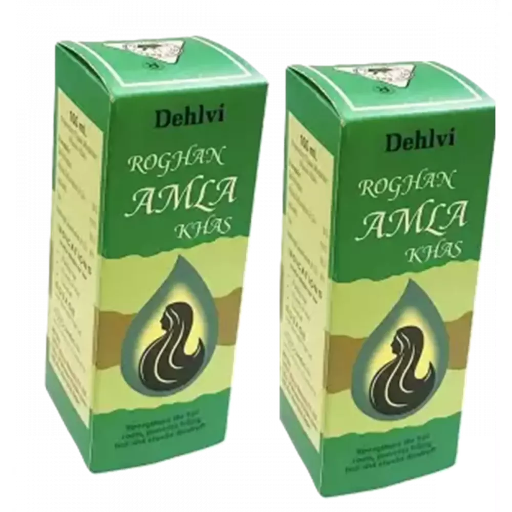 Dehlvi Ambar Roghan Amla Khas - 100 ml (Pack of 2)
